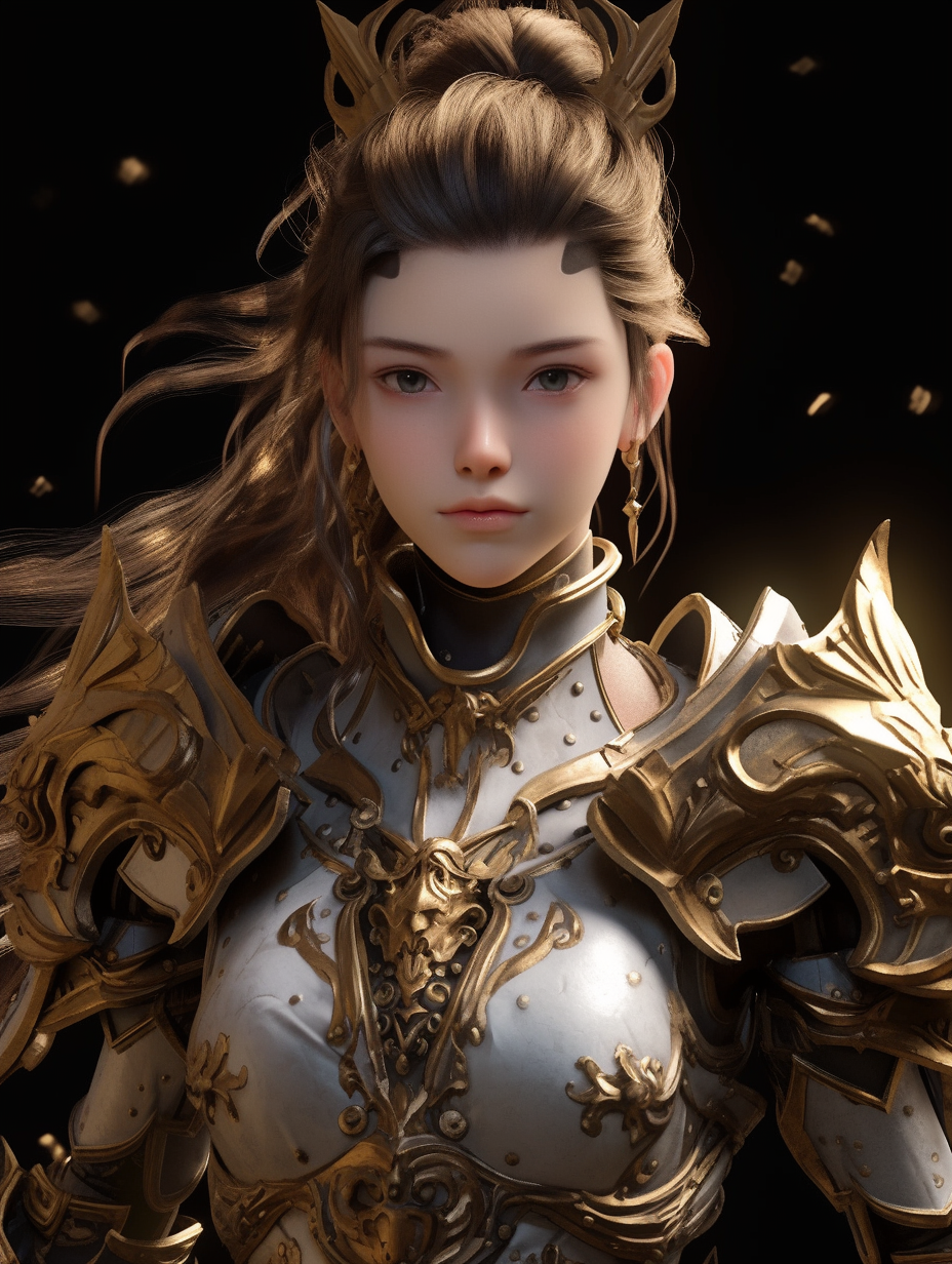 AI绘画~CG级赛博女武士416p
