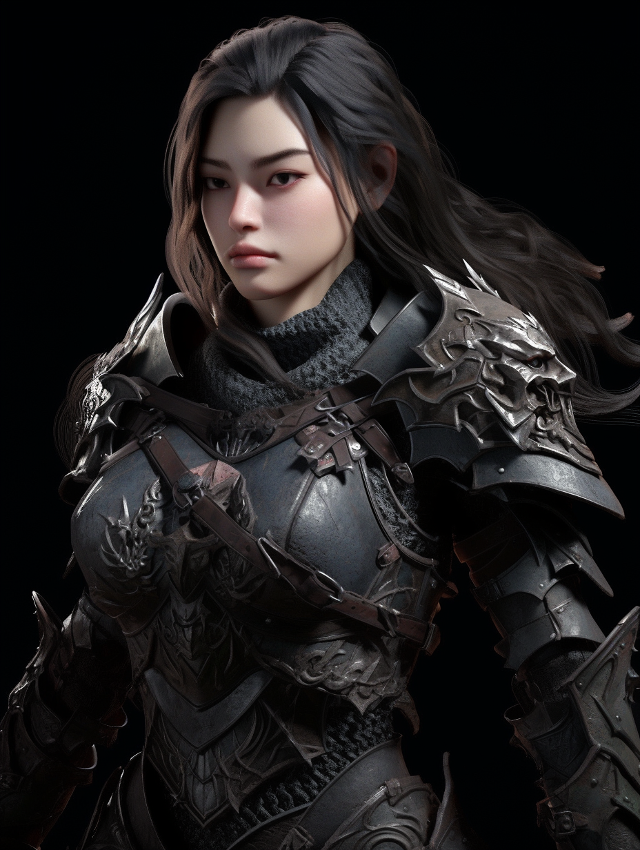 AI绘画~CG级古代女性盔甲207p