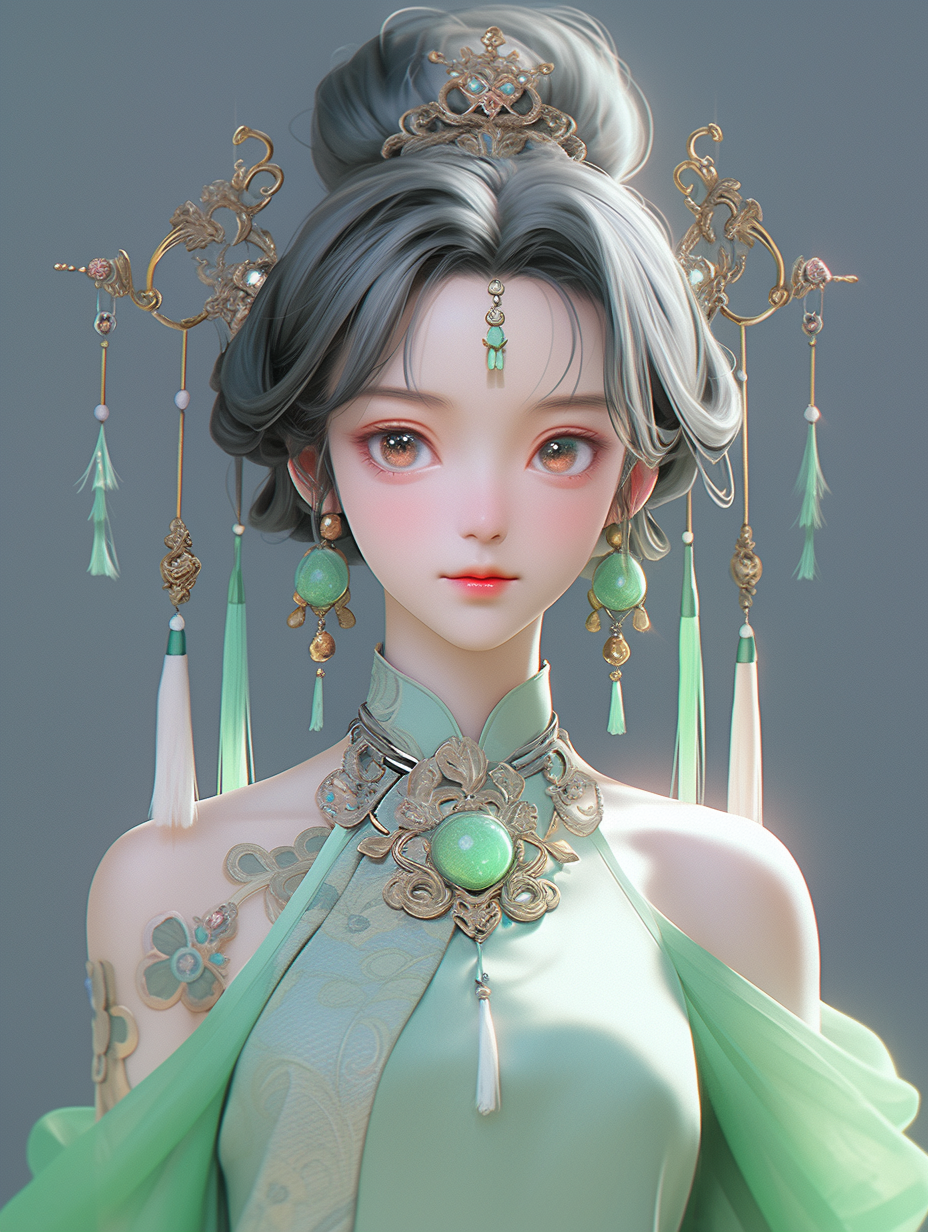 AI绘画~宝石美人204p