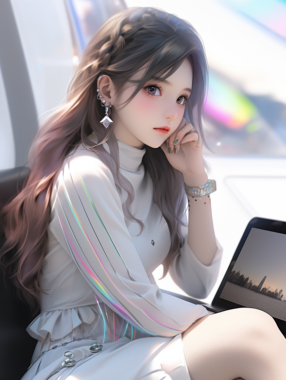 AI绘画~3D风格女孩220p